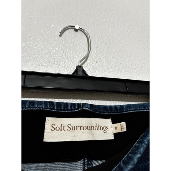 SOFT SURROUNDINGS Elastic Waist Flare Jeans Size XS - Picture 4 of 6